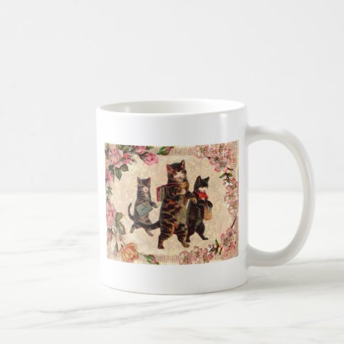 Cat Vintage Pretty Antique Kittens Coffee Mug