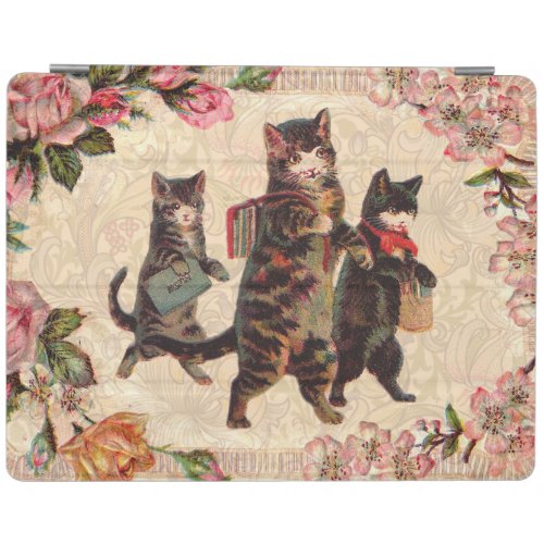 Cat Vintage Pretty Antique Kittens iPad Smart Cover