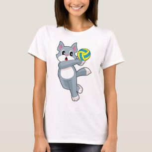 Cat Volleyball player Volleyball Sports T-Shirt