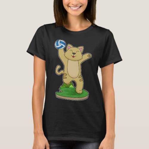 Cat Volleyball player Volleyball T_Shirt