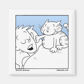 Cat Wake Up Call Magnet