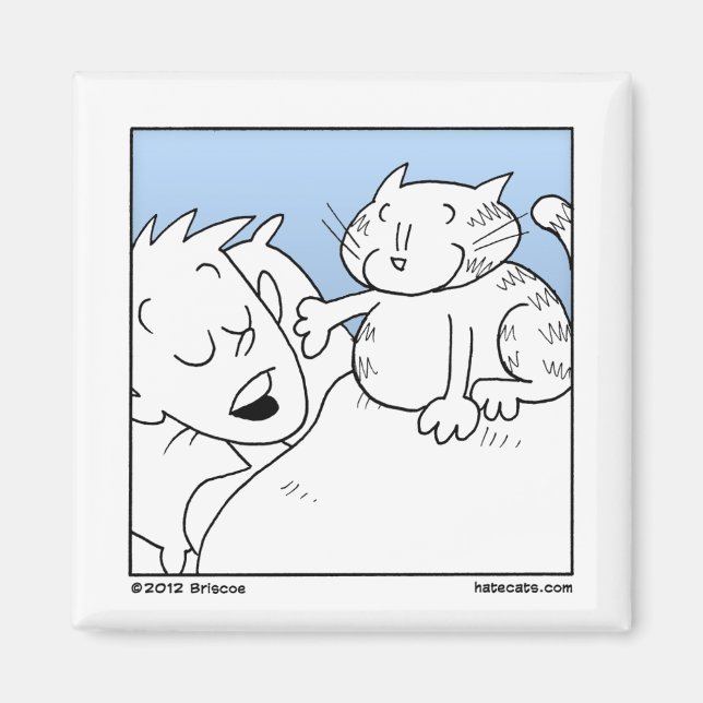 Cat Wake Up Call Magnet (Front)