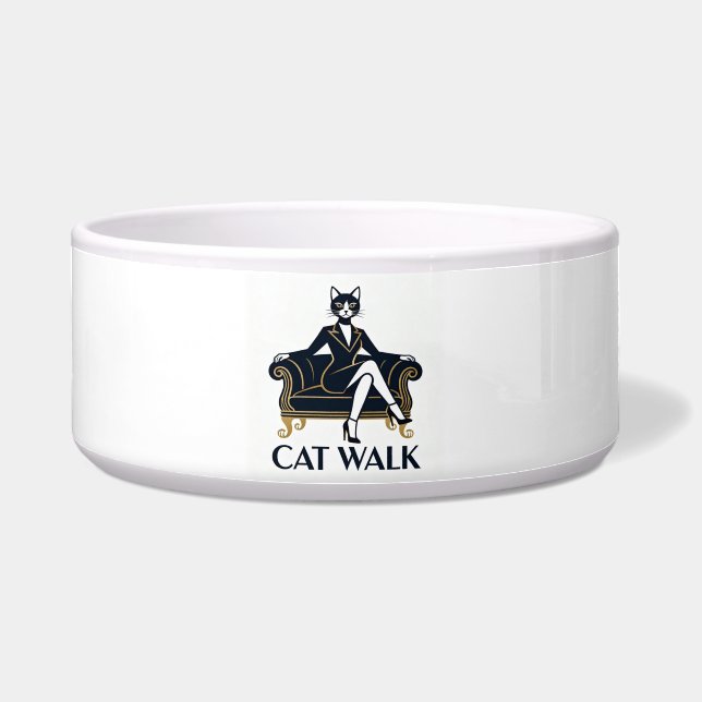 CAT WALK – Chic Cats Collection Bowl (Front)