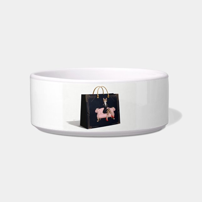 CAT WALK – Fashion Cat Design Bowl (Front)