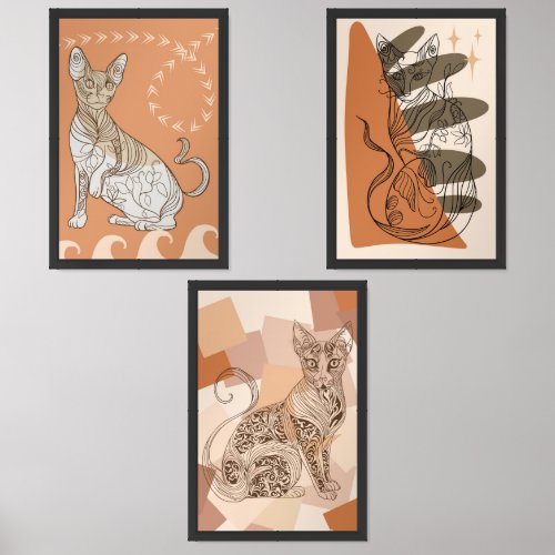 Cat Wall Art Sets