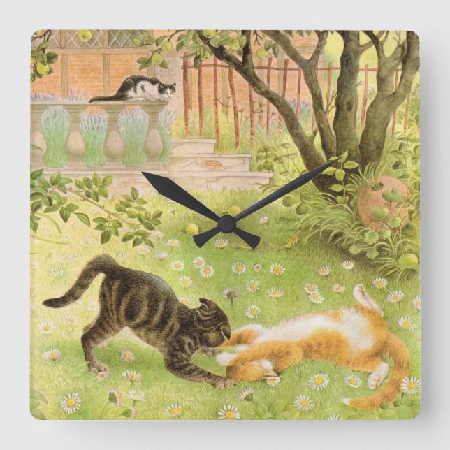 CAT WALL CLOCK (Front)
