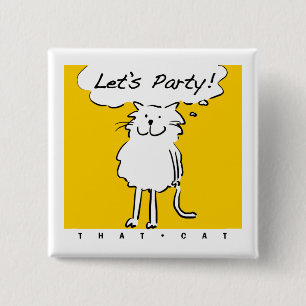 Cat Wants to have a party! Button