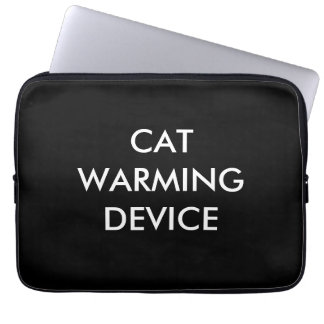 Cat warming device laptop sleeve