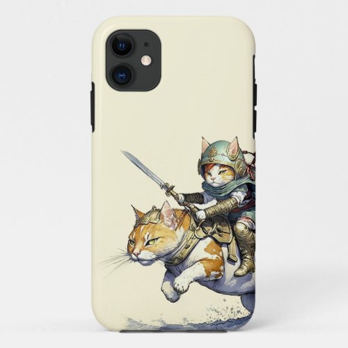 Cat warrior iPhone 11 case