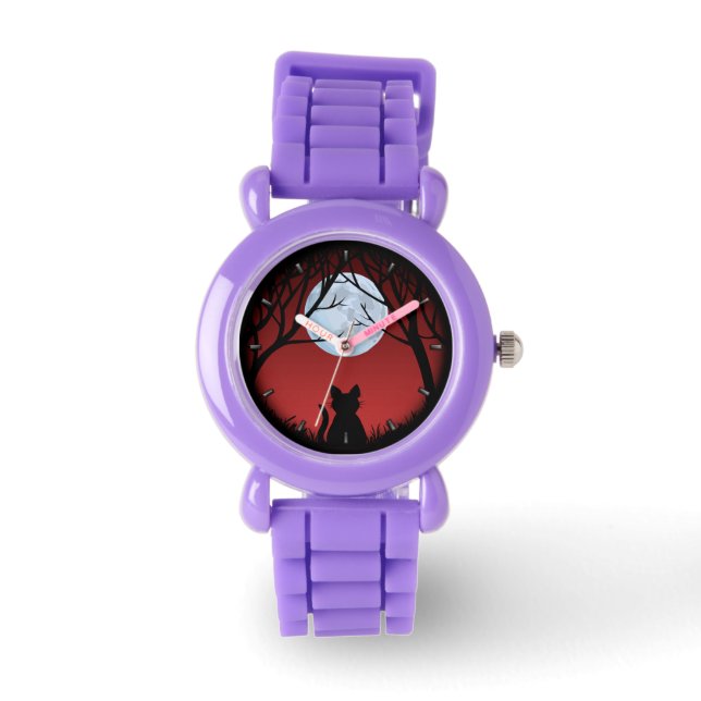 Cat Watch Fat Cat Wrist Watch Cat Lover Jewerly (Front)
