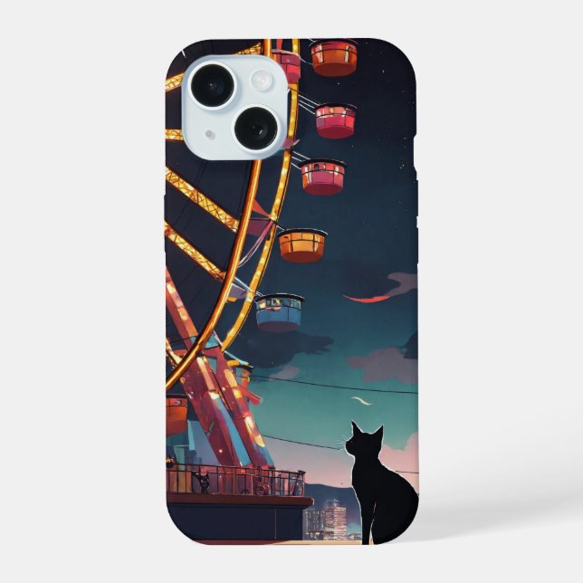 cat watching iphone case (Back)