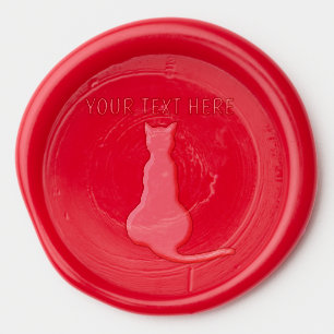 CAT wax seal CUSTOM stickers