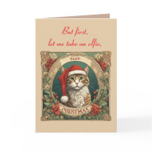 Cat Wearing A Santa Hat Merry Christmas Photo Boot