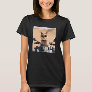 Cat Wearing Sunglasses In The Arabian Desert, Matc T-Shirt