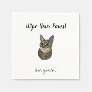 Cat Wedding Cocktail Napkins