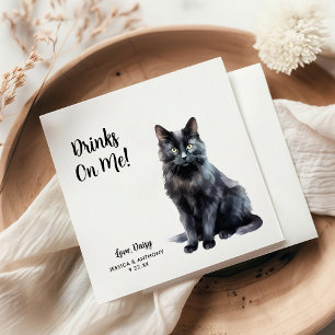 Cat Wedding Cocktail Napkins