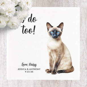 Cat Wedding Cocktail Napkins