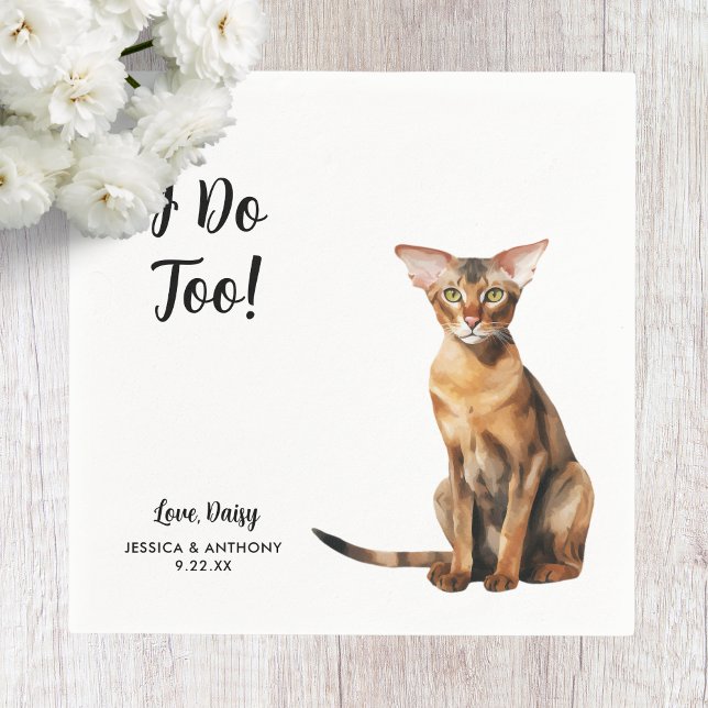 Cat Wedding Cocktail Napkins (Creator Uploaded)