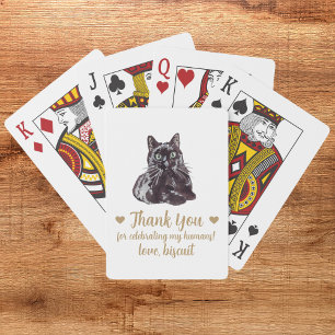 Cat Wedding Favor Playing Cards