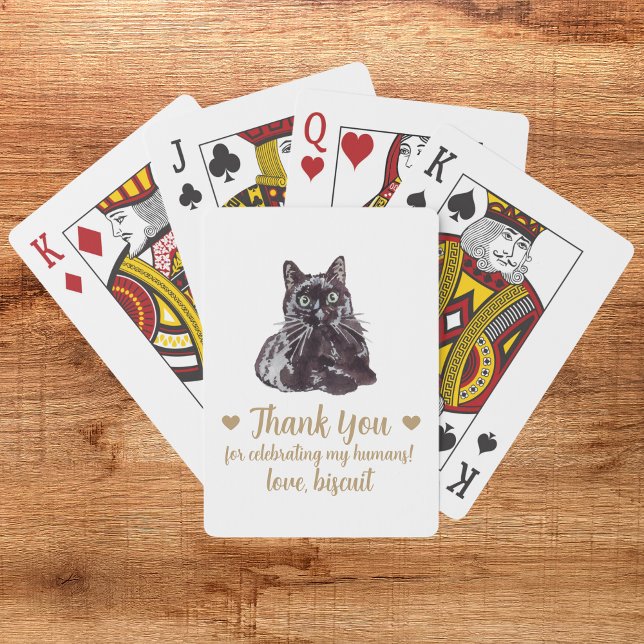 Cat Wedding Favor Playing Cards (Creator Uploaded)