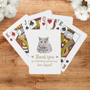 Cat Wedding Favor Playing Cards