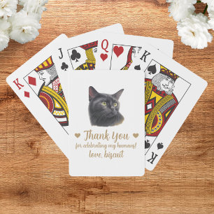 Cat Wedding Favor Playing Cards