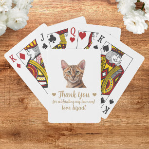 Cat Wedding Favor Playing Cards