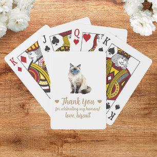 Cat Wedding Favor Playing Cards