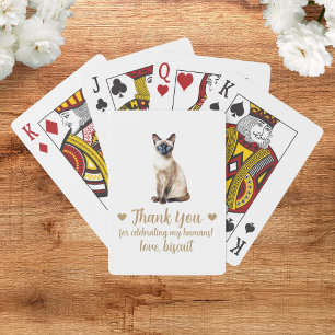 Cat Wedding Favor Playing Cards
