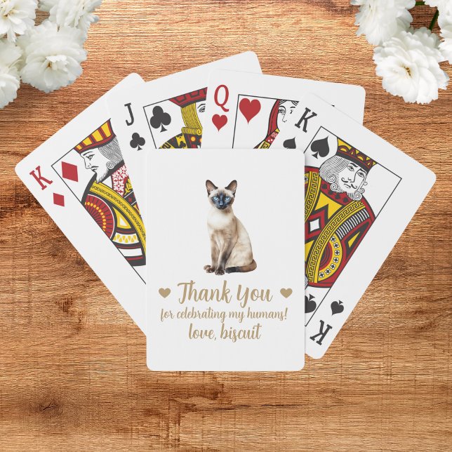 Cat Wedding Favor Playing Cards (Creator Uploaded)