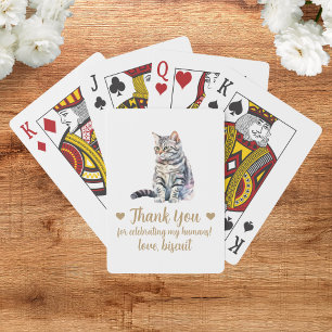 Cat Wedding Favor Playing Cards