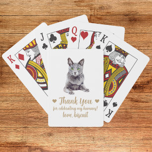 Cat Wedding Favor Playing Cards