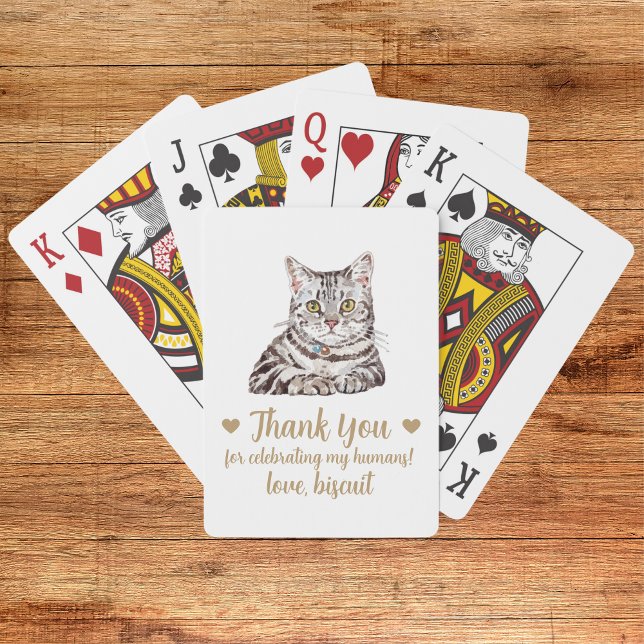 Cat Wedding Favor Playing Cards (Creator Uploaded)