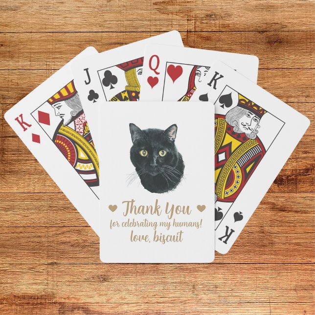 Cat Wedding Favor Playing Cards (Creator Uploaded)
