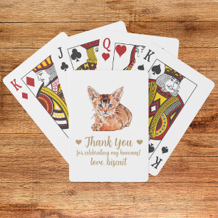 Cat Wedding Favor Playing Cards