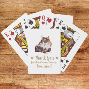 Cat Wedding Favor Playing Cards