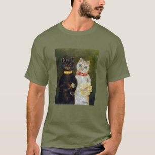Cat Wedding, Marriage, Bride, Louis Wain T-Shirt