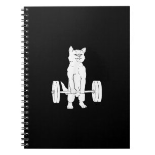 Cat Weightlifting And Gym Notebook