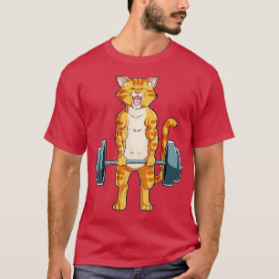 Cat Weightlifting Powerlifting Deadlift Fitness Gy T-Shirt