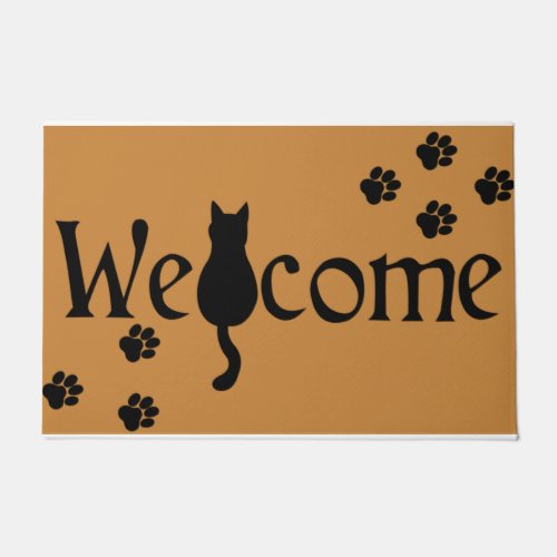 Cat Welcome Doormat Cute Cat Doormat