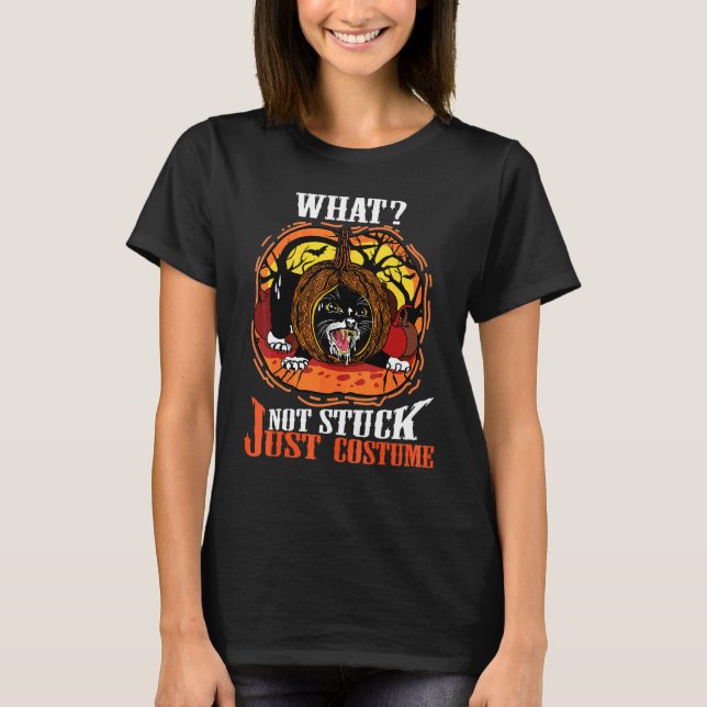 Cat What  Cat Halloween Costume T-Shirt (Front)