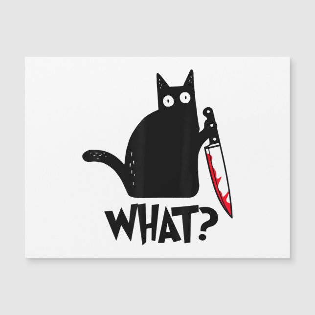 Cat What_ Funny Black Cat  (Front)