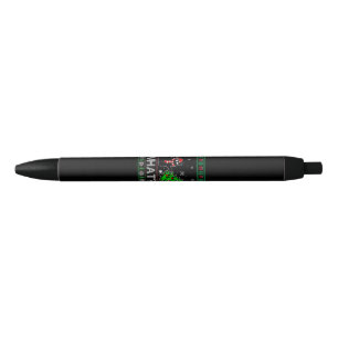 Cat What Funny Black Cat Pushing Christmas Tree Pen