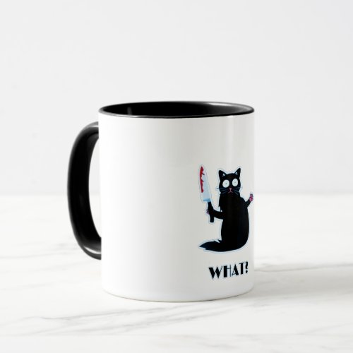 cat what funy mug