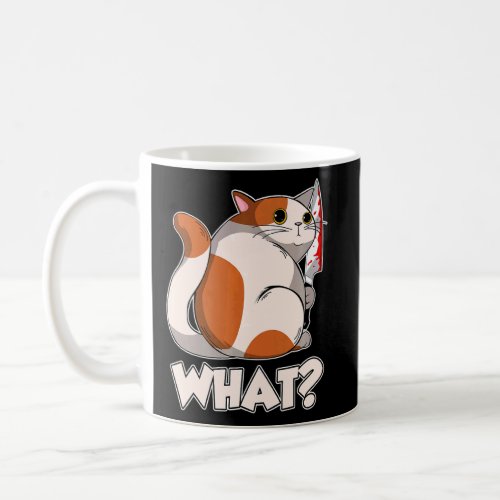 Cat What Murderous Cat With Knife    Coffee Mug