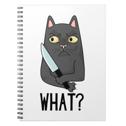 Cat What Murderous Cat With Knife Notebook