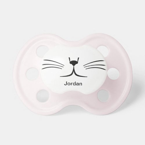 Cat Whisker with Name Pacifier