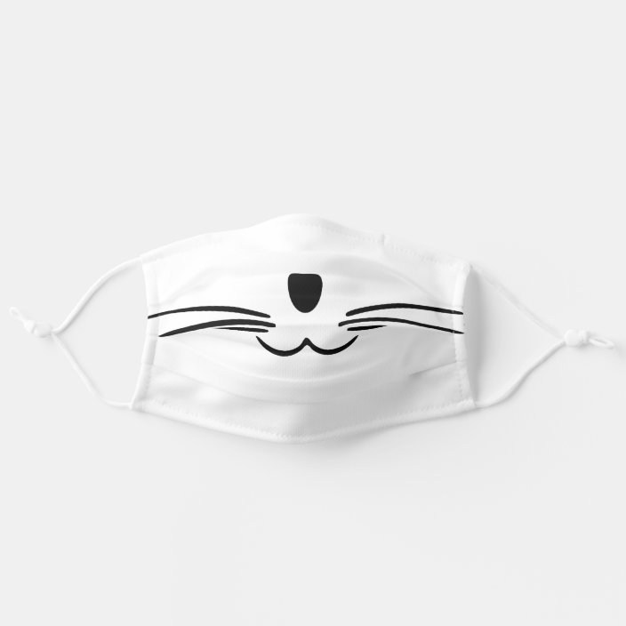 CAT WHISKERS ADULT CLOTH FACE MASK | Zazzle.com