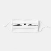CAT WHISKERS ADULT CLOTH FACE MASK (Front, Folded)