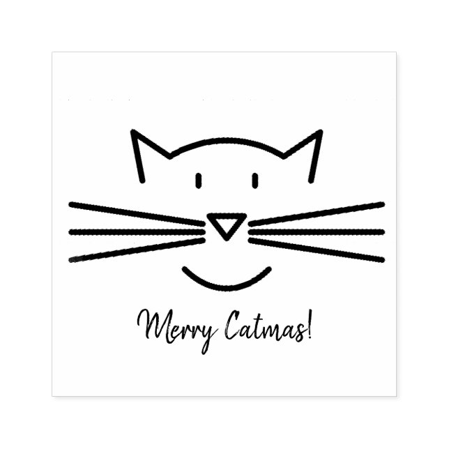 Cat Whiskers Design Art Stamp (Imprint)